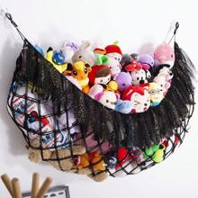 1pcs Jumbo Toy Hammock For Stuffed Animal Net Boho Toy Hammock (Without Led Light )Stuffed Animal Storage Ideas Plush Toy Display Squishmallow Holder Net-Black - Black - View 8