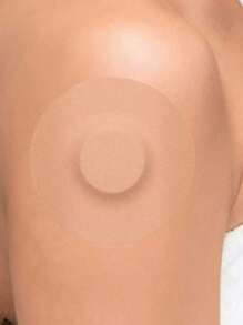 20 piezas de parches adhesivos impermeables, cubiertas para sensores Freestyle Libre, parche transparente CGM Overpatch, cinta de larga duración (los sensores no se incluyen) - Albaricoque - Ver 5