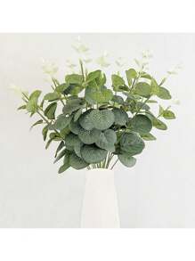 用于婚礼和婚礼仪式的人造假花、仿真绿植、桉树叶、DIY 花束和花瓶装饰。 - 綠色 - 查看 3