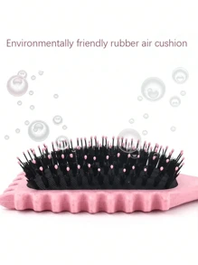 1 pieza Cepillo desenredante para cabello rizado, cepillo de paleta para mujeres con cabello natural y texturizado, cepillo de pelo liviano para cabello húmedo y seco, cepillo desenredante con cerdas flexibles, perfecto para cabello largo, grueso, rizado y ondulado, experiencia de desenredo sin dolor, apto para todos los tipos de cabello. Día de la Madre, Regalo para mi madre