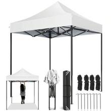 CAROMA Folding Gazebo 2x2 Waterproof, Stable, Winterproof Without Side Wall, Pop-Up Gazebo Party Tent, Sun Protection Garden Gazebo, Foldable Gazebo With Handbag (2 X 2 M Blue)