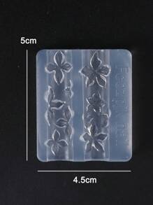 1件百合花美甲雕刻模具，浮雕芙蓉花瓣图案设计模板，DIY美甲印花工具，美甲用品，美甲工具，美甲工具，返校季，美甲，美甲工具（适用于美甲贴纸） - 無色 - 查看 11