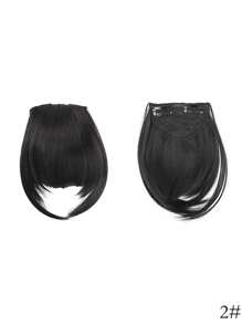 8英寸刘海发夹,带鬓角刘海假发,扁平法式刘海夹式接发,自然浓密刘海及鬓角假发,适合女性日常佩戴 - 彩色 - 查看 19