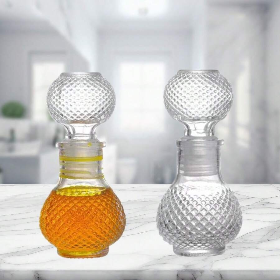 6 Mini Glass Bottle Perfume Liquor Craft Decoration 50ml