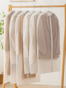 1 pezzo Sacchetto antipolvere per abiti, tasca trasparente lavabile appesa, copri-abito, telo protettivo per abiti, custodia protettiva appendibile per abiti con cerniera completa, copriabiti semitrasparente per organizzazione dell armadio, in materiale PEVA resistente a polvere e muffa, adatto per riporre abiti di stagione, salva spazio e facile da usare, protegge gli abiti da polvere, umidità e tarme, perfetto per casa e viaggio, camera da letto, organizer, archiviazione domestica