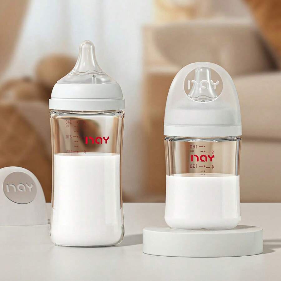 婴儿玻璃奶瓶，5.4 盎司/160 毫升，8.1 盎司/240 毫升