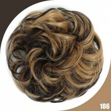 Synthetic Messy Bun Chignon Donut Gary Hair Bun Pad Elastic Hair Rope Rubber Band Hair Extensions