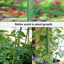 8 pezzi Tubo in plastica e acciaio da 1,1 cm, supporto da giardino per arrampicata delle piante, pergolato di supporto per fiori
