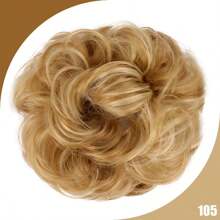 Synthetic Messy Bun Chignon Donut Gary Hair Bun Pad Elastic Hair Rope Rubber Band Hair Extensions