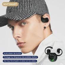 Audífonos Mvpsmart R90 Bluetooth 5.3 Inalámbricos Blancos - Negro - Ver 7