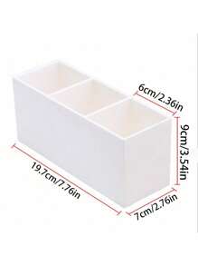 1 件餐具 3 隔间收纳盒，透明塑料餐具收纳盒，可放置勺子、叉子，适合派对、厨房台面整理 - 彩色 - 查看 13