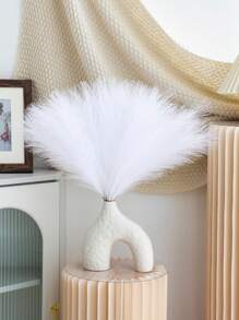 10/20/30 件人造蒲苇，人造植物，波西米亚风格装饰，家居装饰，房间装饰，花瓶填充物，婚礼装饰，圣诞装饰，春季装饰，秋季装饰，秋季 - 白色 - 查看 3