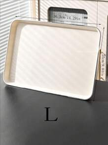 1 pieza Bandeja para café/té, bandeja de servir rectangular de plástico para cocina, comedor, sala de estar, para sostener tazas de té, vasos de agua, aperitivos