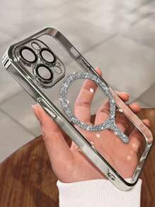 1 个透明电镀防震硅胶外壳，带闪光磁环，TPU 材质保护手机壳，兼容 15 Pro Max、16 Pro Max、16 Pro、11、12、13、14 Pro Max、14 Pro、13 Pro Max、16、17、17 Pro、17 Pro Max，支持无线充电