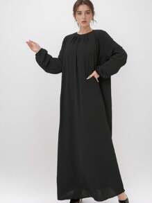 1 pezzo Hijab elegante e casual da donna, tessuto traspirante e delicato sulla pelle, adatto per tutto l'anno - Multicolore - Visualizzare 8