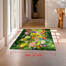 【花香园蜜蜂/可爱小蓝猫/草原碎花】轻质水晶丝绒地毯/地垫。多种尺寸可选，质感高端，散发温暖与活力。可裁剪定制。
