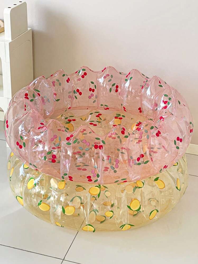 1pc Inflatable Water Pool, Thick Swimming Pool, Home Use Ocean Ball Pit, Beach Essentials, Beach Accessories, Pool Float - Multicolor - View 3