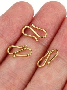 100 件/50 件/20 件不锈钢金色 S 形扣项链挂钩连接器适用于 DIY 珠宝制作用品手链配件小型企业用品 - 彩色 - 查看 4