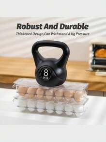 Contenitore per uova per frigorifero con coperchio, contenitore in plastica per uova da frigorifero, vassoio porta uova da 14/21 uova trasparente, scatola porta uova con scomparti anti-collisione e coperchio, scatola porta uova impilabile trasparente per casa/cucina, adatta per frigorifero, armadietto, cassetto e scaffale, organizer e armadietto da cucina, accessori da cucina - Multicolore - Visualizzare 6