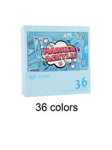 GuangNa 12/24/36/48/60/72/84/96/120 色圆头 2.0 马克笔 - 多色可选，不晕染，适合学校和艺术，适合朋友的返校文具文具礼物，返校礼物