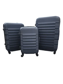 Wheeled Travel Suitcase, Minimalist & Practical Multifunctional - Navy Blue - View 1