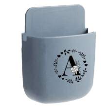 1 soporte para teléfono móvil sin perforaciones, soporte de pared, caja de almacenamiento para control remoto