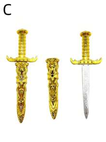 1 件舞台表演道具仿制武器塑料玩具剑骑士剑角色扮演加勒比海盗服装