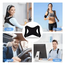 ComfortFit Posture Corrector For Men & Women - Adjustable, Breathable Orthopedic Brace - Seamless Upper Back, Spine, Neck & Shoulder Support - Ideal For Daily Wear, Clavicle Stabilization - Promotes Healthy Posture, Prevents Slouching