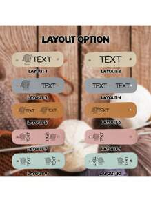 Custom Leather Tags For Handmade Items, Personalized Handmade Leather Tags For Crochet And Knits Items, Cute Labels With Rivet For Hats Beanies Scarves Jeans Bags Shoes Hat Crafts, Multi-Functional, Ornamental, Cute, Soft, Adorable, High-Quality, Custom, Personalized, Unique, Ideal Gifts For Him, Ideal Gifts For Her, Her, Girlfriend, Family, Friends, Son, School Students, Workers, Kids - Multicolor - View 4