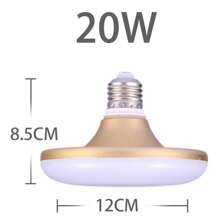 CANMEIJIA 方形/圆形 LED 吸顶灯泡 E27 LED 灯泡，220V，20W/30W/40W/50W/60W/65W，白光 6500K，可用于多种灯具，适用于卧室、客厅、厨房、书房