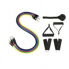 11Pcs Resistance Bands Set Yoga Exercise Fitness Band Rubber Loop Tube Bands Gym Fitness Exercise Training Pilates Tension Rope Gym Accessories - Multicolor - View 7