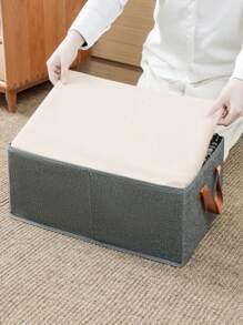1pc Foldable Storage Box, Large Capacity Portable Clothes Organizer Box - Ideal For Space Saving, Wardrobe Organization, Decoration Supplies For Autumn, Festivals, Rooms, Home