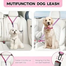 AKAPET Fashionable Multifunctional Dog Traction Rope, 5-7.5 Feet Dog Bungee Jumping Leash, Retractable Reflective Dog Leash, Outdoor Dog Walking Liberates Hands