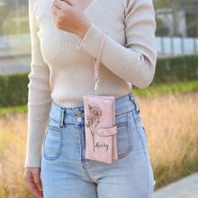 1pc Personalized Wallet, Customizable With Flowers And Name, Mother's Day Gift, Large PU Leather Wallet Coin Purse Card Holder, Customizable Birthday Flowers/Name, Valentine's Day, Mother's Day, Birthday, Anniversary - Multicolor - View 7