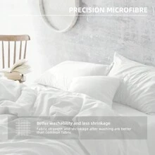 Bedding Pillow Cases - 1/2 Packs - Soft Brushed Microfiber Fabric - Shrinkage And Fade Resistant, Hypoallergenic, Breathable, With Invisible Zipper - White - View 6
