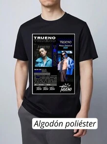 Playera UNISEX trueno - Negro - Ver 2