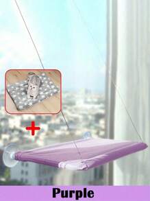 1 Stück Katzen-Hängematte, hängender Katzenkorb, Kunststoff-Material Fenster-montiertes Haustierbett, für Katzen & kleine Hunde, Fenster-fixierte Sitzfläche, Tragkraft 5 kg, Haustierzubehör