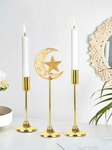 1 pieza candelabro de hierro para bodas, resistente al calor, adecuado para velas aromáticas, cena romántica, ambiente interior, adecuado para bodas, reuniones familiares, fiestas, confesión, decoración de mesa