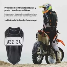 Salpicadera Universal Trasera Moto 13-16cm Guardabarro Lodo Vmingo Mexico - Negro - Ver 6