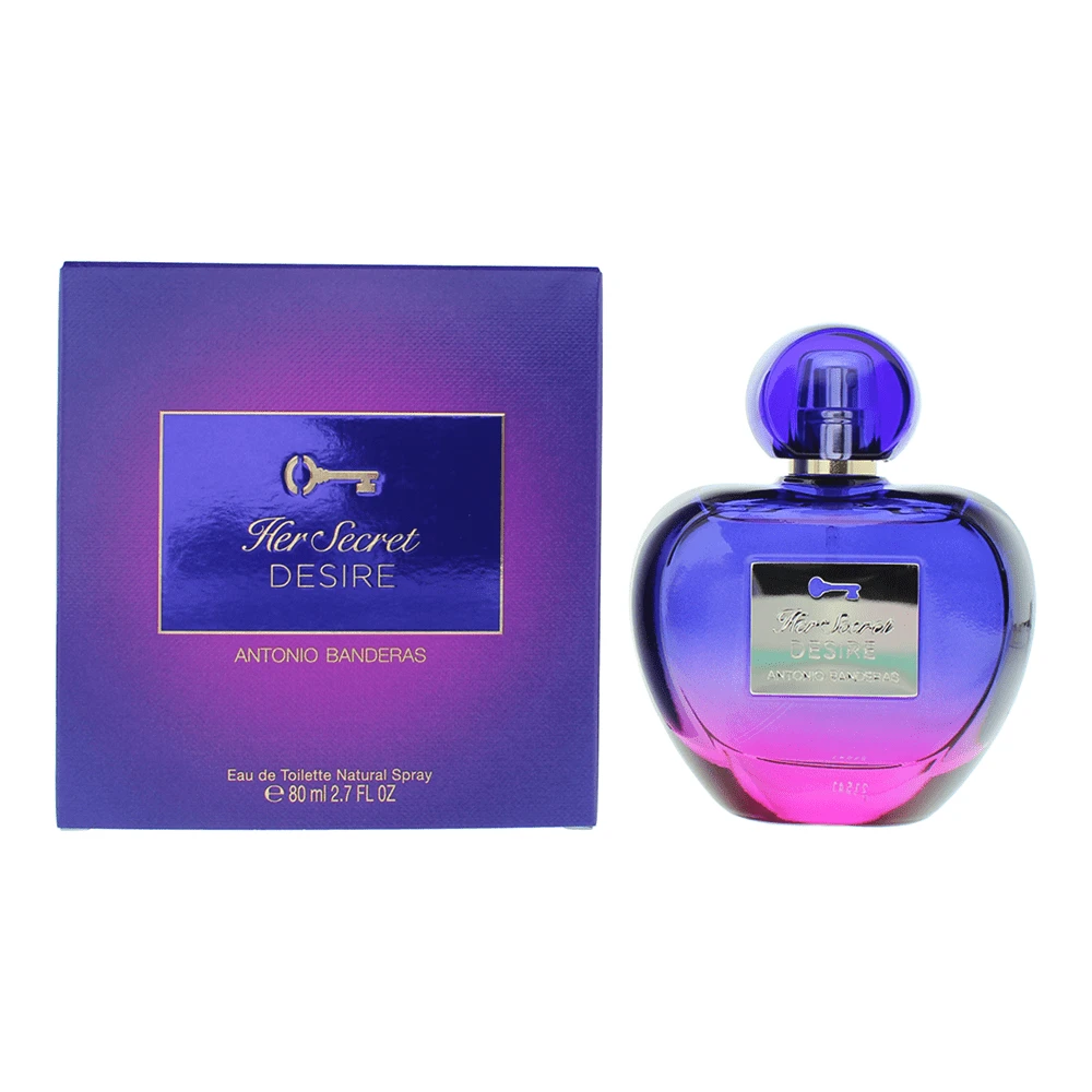 Antonio Banderas Her Secret Desire Eau De Toilette 80ml | Mode de Mujer ...