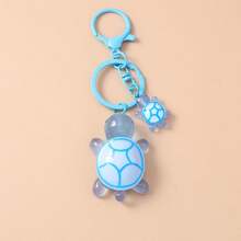 Llavero con colgante de tortuga pequeña y linda, accesorio metálico con cadena para mochila, decoración para el teléfono móvil - Multicolor - Ver 16