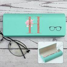 Hard-Shell Spectacle Case Men Women Glasses Case PU Leather Portable Anti-Extrusion Sunglasses Storage Box Folding Eyewear Pouch