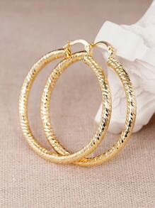1 Pair Luxury Hoop Earrings For Women For Party Engagement Anniversary Jewelry Valentine's Day Gift