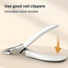 1pc Stainless Steel Precision Toenail Clipper - Effortless, Suitable For Ingrown & Thick Nails, Classic Design, Odorless, Durable