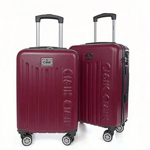 Conjunto de bagagem de 2 peças para viagem, medidas: 18/20 polegadas, bagagem leve com trava TSA, conjunto de mala de grande capacidade, conjunto de bagagem familiar à prova d'água para viagem, mala de viagem com 4 rodas giratórias 360, resistente, alça telescópica de alumínio.