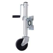 YUNRUX 1200 LB Automatic Jockey Wheel Heavy Duty Car Wheel With Metal Rim 200mm Wheel - Silver - View 4