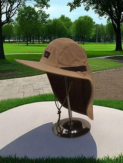 1 Piece, Outdoor Sun Protection Houtdoor At, Men's And Women's Summer Neck Protection Hat, Fisherman's Hat, Camping And Hiking Hat