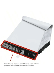 10/100pcs Extra Large & Thick Courier Mailing Bags, Sealed Packaging Bags, Logistics Storage Bags, Clothes Shipping Envelopes - Grey - View 4