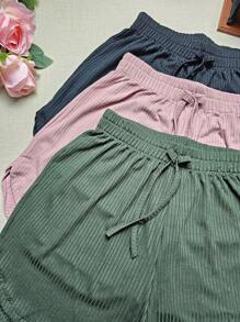 Women Shorts - 軍綠色 - 查看 2