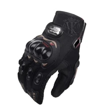 Touch Screen Pro Biker Glove Waterproof Finger Protector Motorcycle Courier Protection - màu đen - Xem 2
